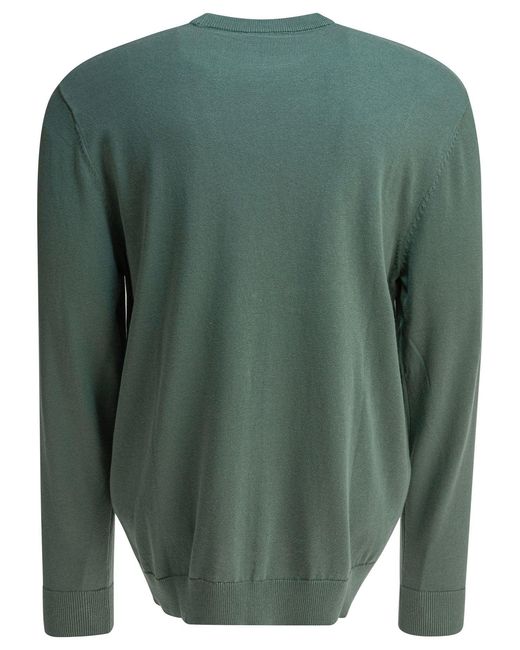 Carhartt Green Crew-Neck Sweater With Logo for men