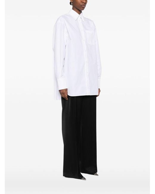 SPORTMAX PRE White Cotton Blend Shirt