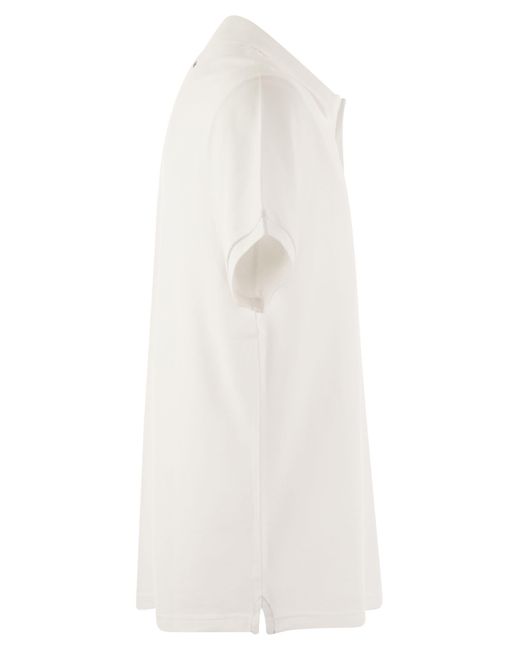 Vilebrequin White Organic Cotton Pique Polo Shirt for men