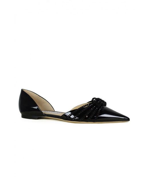 Jimmy Choo Black Kaitence Flat