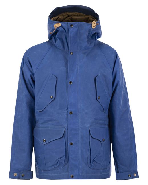 Manifattura Ceccarelli Blue New Fisherman Parka With Hood for men