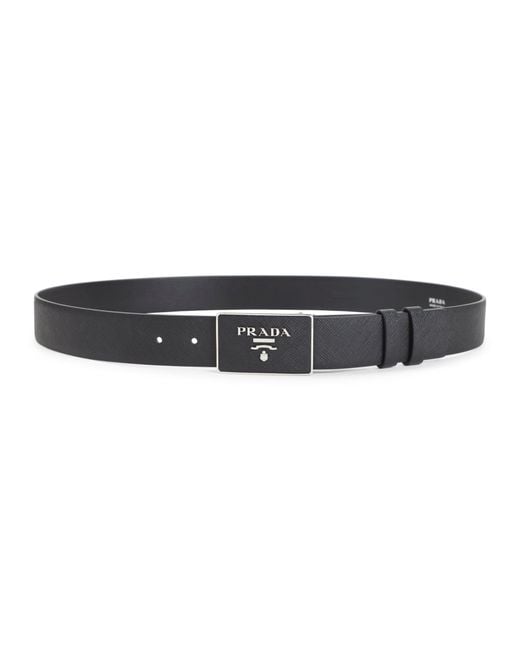 Prada Black Belts for men