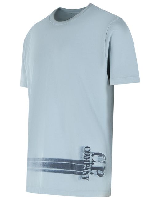C P Company Blue Light Cotton T Shirt