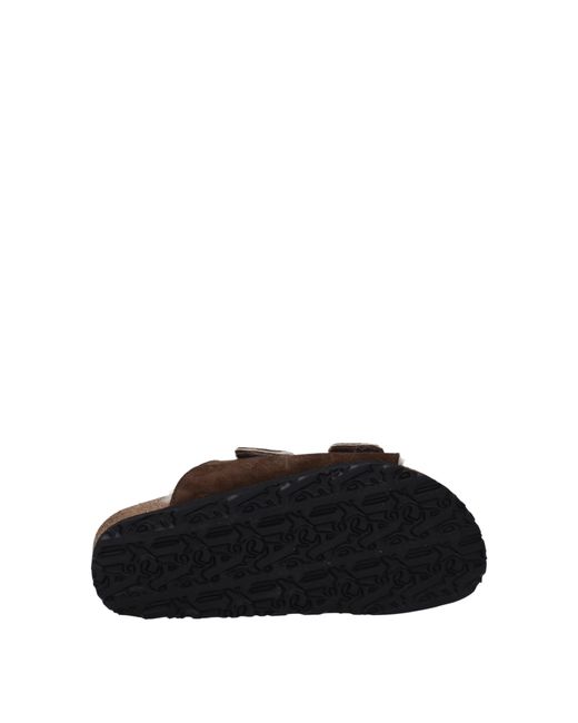 Slippers and HOVES Femmes en daim marron Palm Angels pour homme en coloris Brown