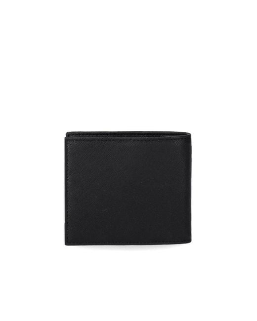 Emporio Armani Black Wallet With Logo for men