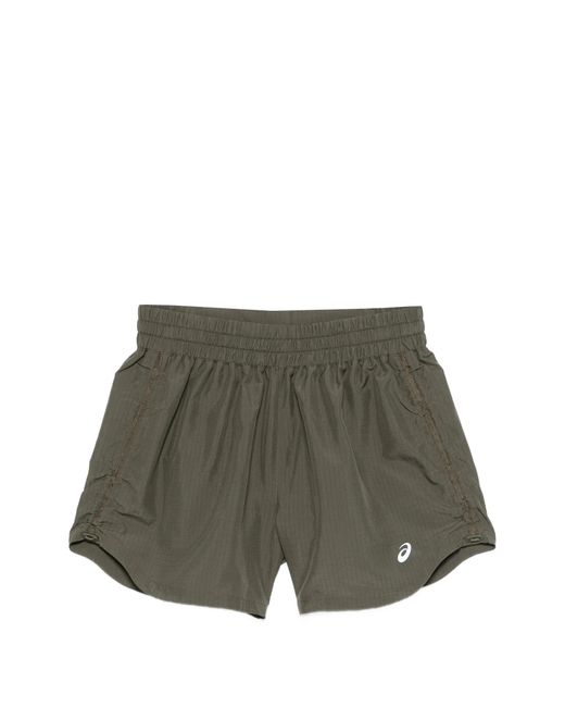 Asics Green Lauf-Shorts Mit Stretchbund