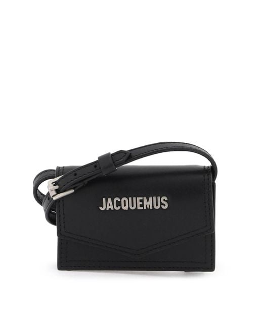 Jacquemus 'Le Porte Azur' Crossbody -Karteninhaber in Black für Herren