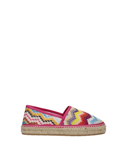 Missoni Espadrilla's Vrouw Veelkleurige Stof in het Pink