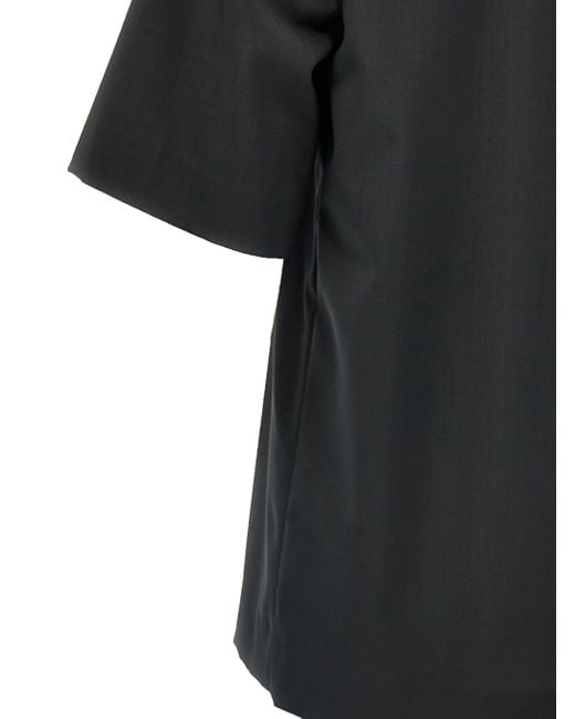 Barena Black Overshirt Atila Tropical for men
