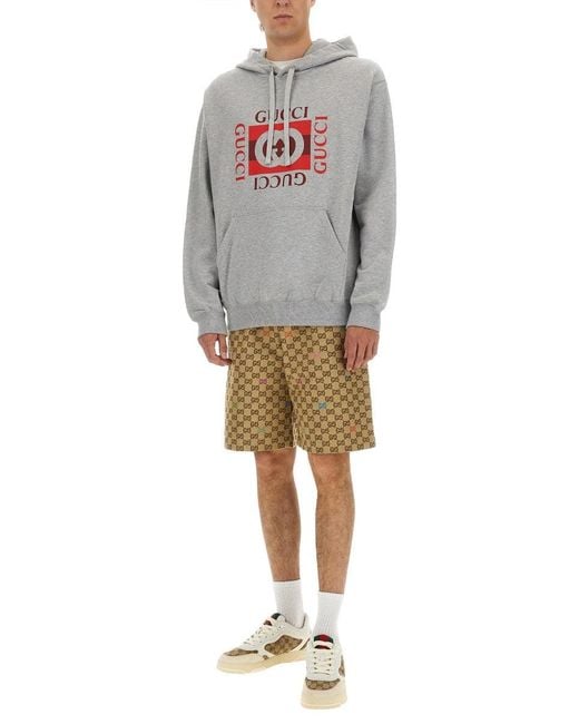 Gucci Natural Fabric Shorts Gg for men