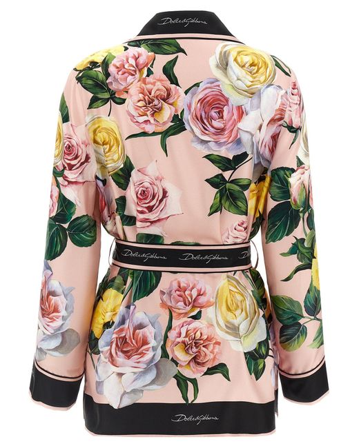 Dolce & Gabbana Pink Silk Shirt