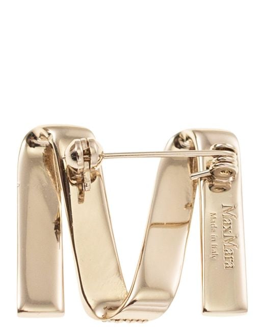 Max Mara Multicolor Mgrosgrainpind M Pin With Rhinestones