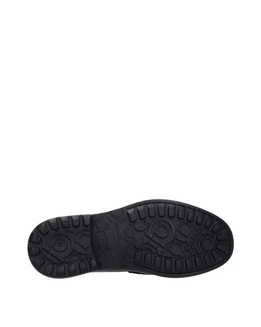 Ferragamo Black Pittsburgh Leather Loafers