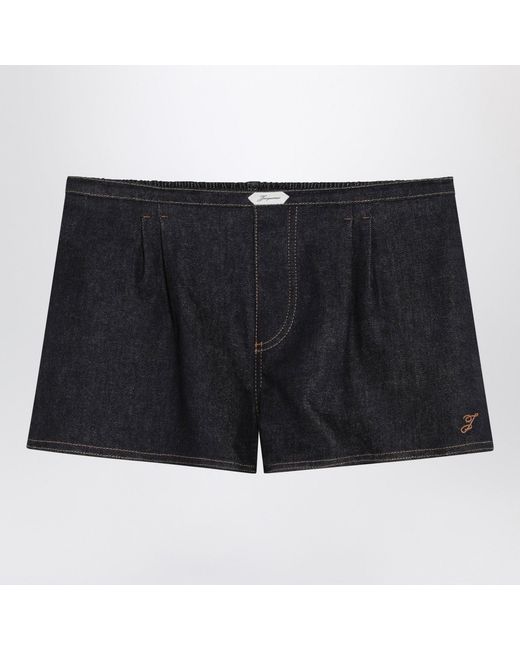 Jacquemus Black Denim Shorts