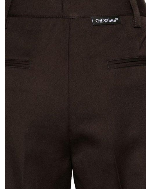 Off-White c/o Virgil Abloh Broek Met Wijde Pijpen in het Gray
