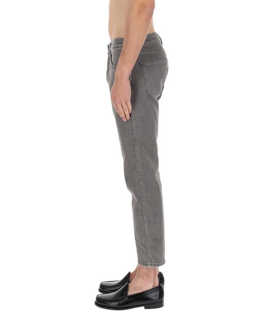 Lardini Gray Cotton Denim Jeans for men