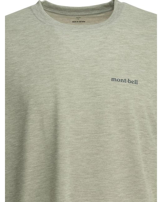 Montbell Green Polyester T-Shirt