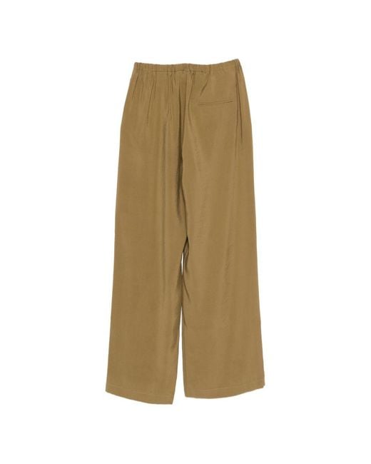 Alysi Natural Wide-Leg Trousers