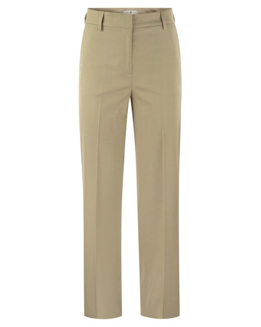 PT Torino Natural Ambra Stretch Viscose Trousers