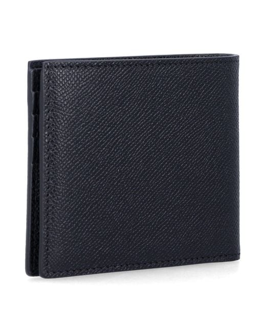 Tom Ford Blue Grain Leather Bifold Wallet for men