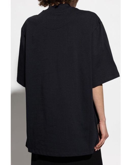 La camiseta de algodón del logotipo de Attico The Attico de hombre de color Black