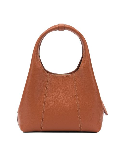 Le Tanneur Brown Handbags Orange