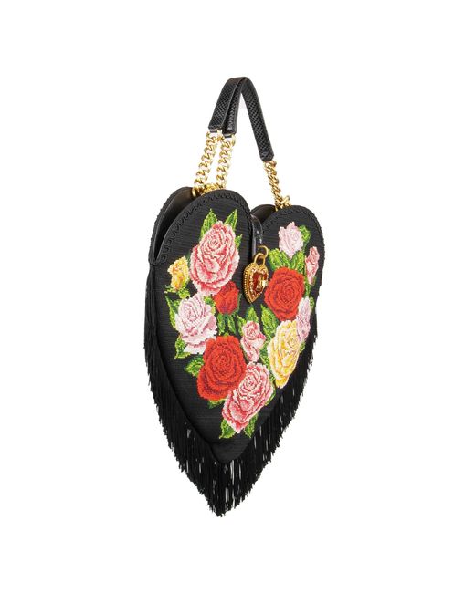 My Heart Crochet Bag Dolce & Gabbana en coloris Black