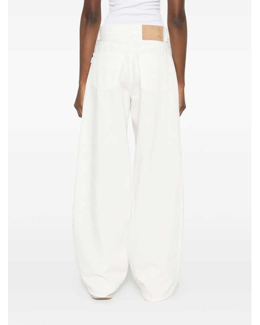 Haikure White Five-pocket Jeans