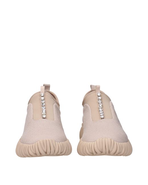 Miu Miu Pink Sneakers Donna Tessuto/Nudo