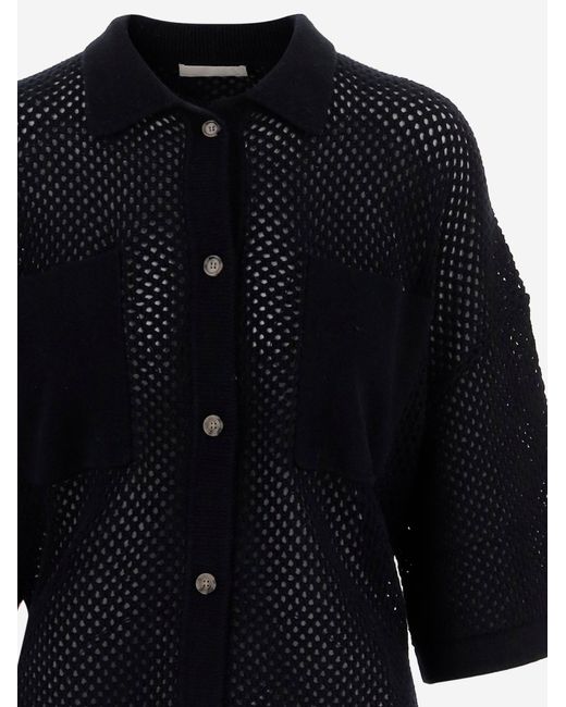 Allude Black Cardigan aus Wolle und Kaschmir