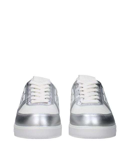 Givenchy White Sneakers Uomo Pelle Bianco/Argento for men