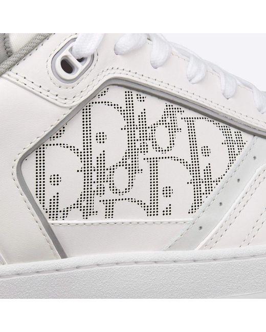 Dior Schuine Lederen Sneakers in het White voor heren