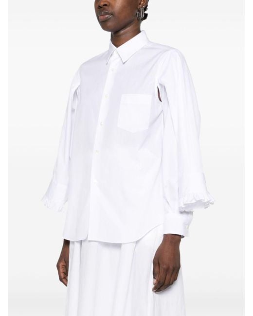 Comme des Garçons White Cotton Shirt