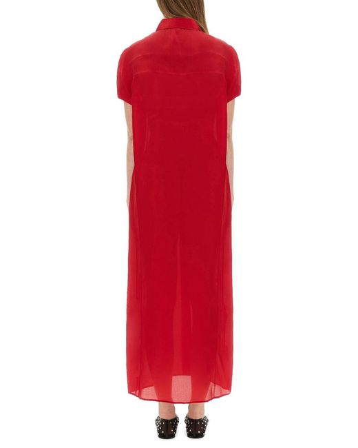 Khaite Red Effy Dress