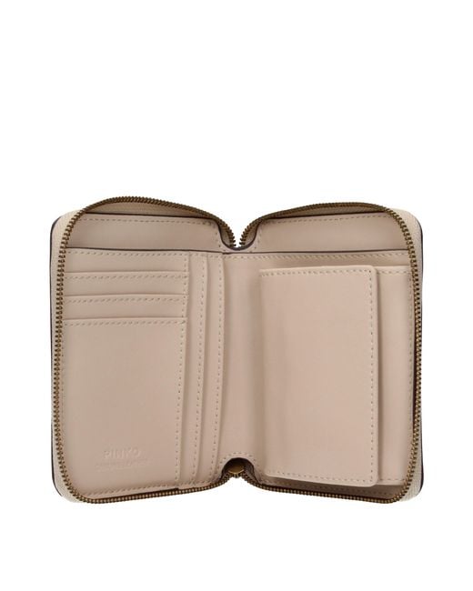 Pinko Natural Wallet Leather