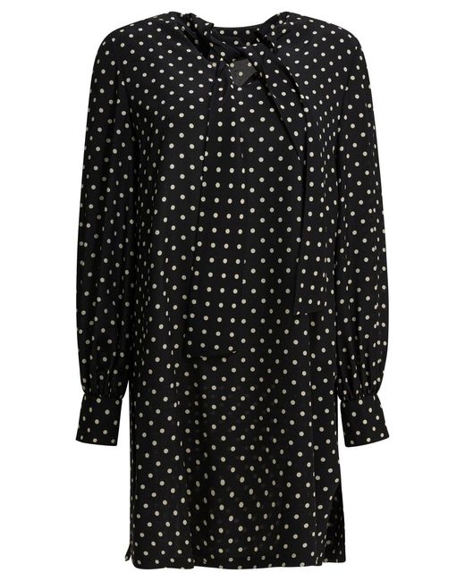 Valentino Short Flared Dress Dresses Black