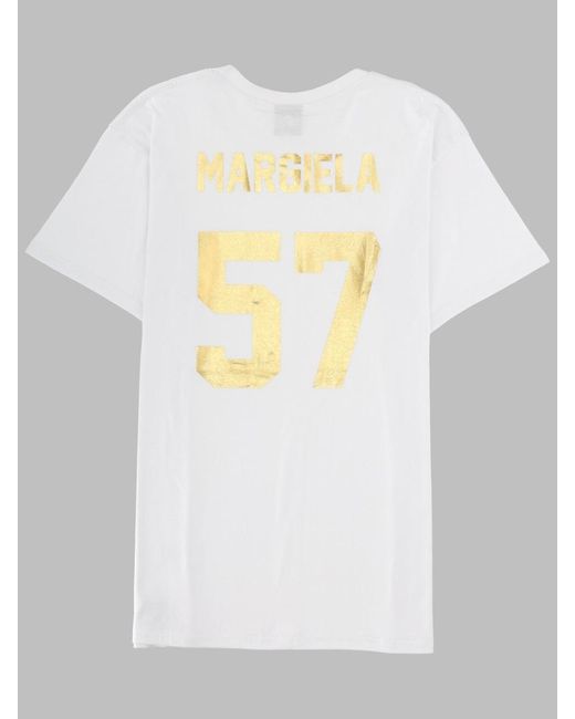 LES (ART)ISTS White T Shirt Con Stampa