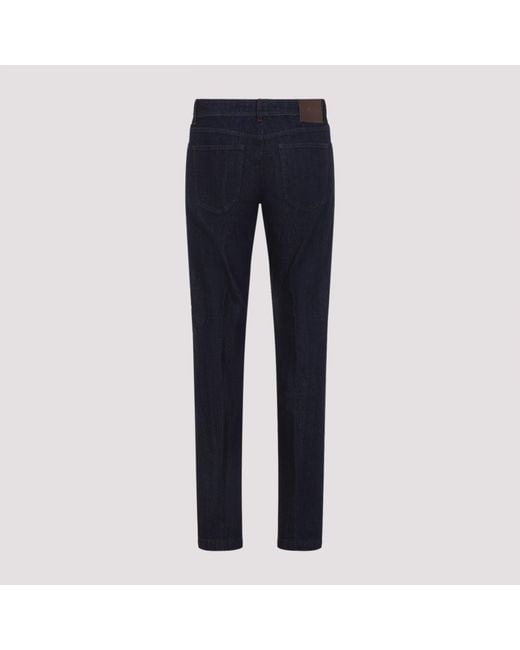 Kiton Jeans in het Blue voor heren
