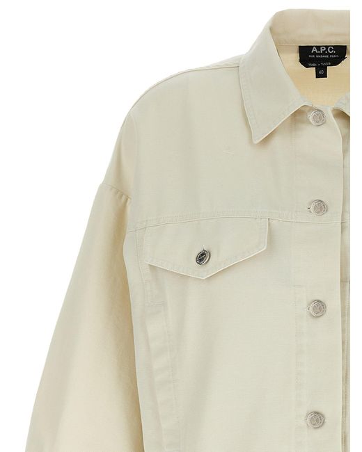 A.P.C. White 'Cally' Jacket