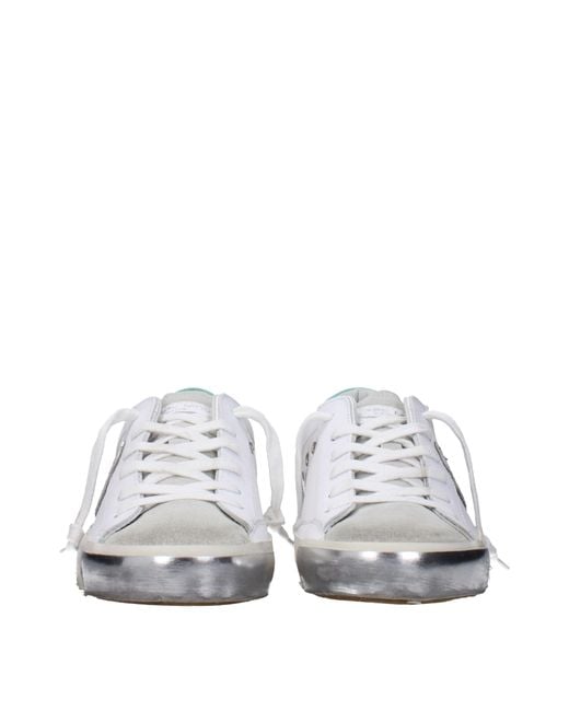 Philippe Model White Leather Sneakers
