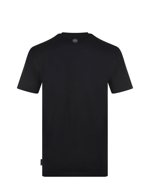 Philipp Plein T -shirt Gemaakt Van Katoen. in het Black