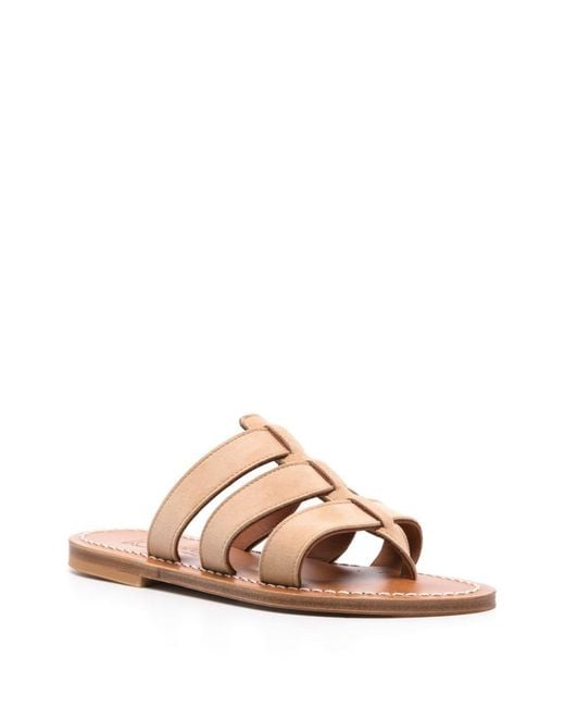 K. Jacques Pink Dolon Caged Sandals