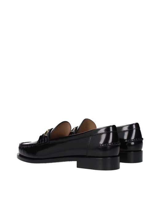 Ferragamo Black Harry Leather Loafers