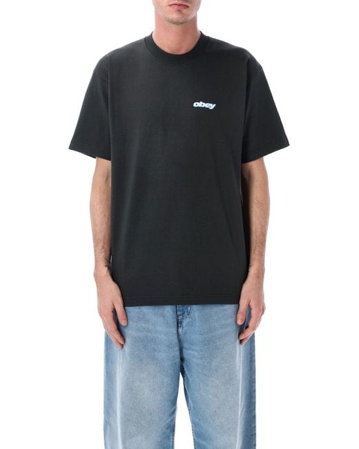 Obey Black T Shirts And Polos for men