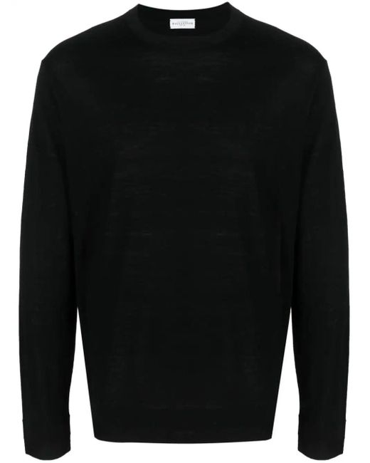 Ballantyne Black R Neck Pullover