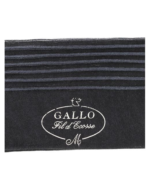 Gallo Black Cotton Long Socks