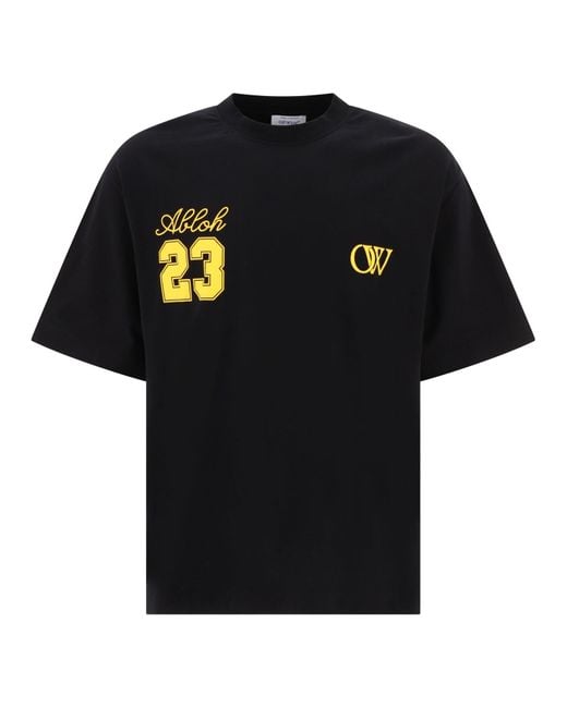 Off-White c/o Virgil Abloh "skate" T -shirt in het Black voor heren