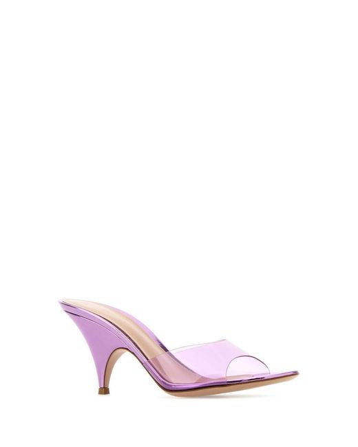 Gianvito Rossi Pink Solid Sofia Heels