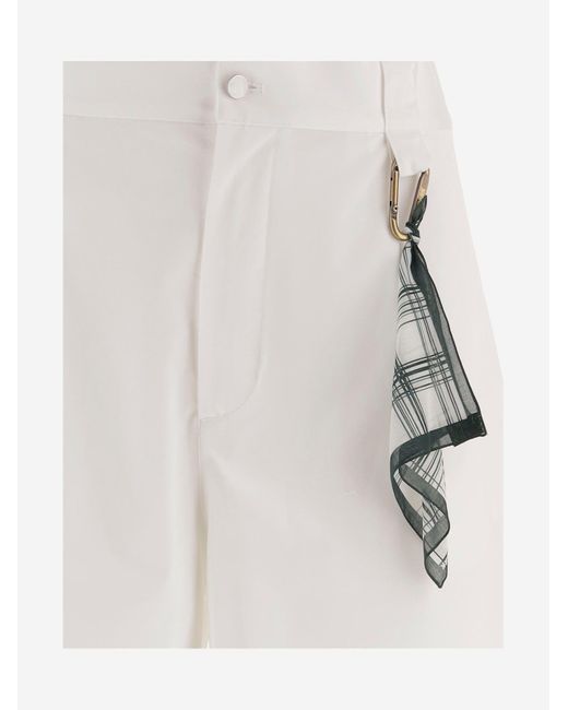 Shorts de algodón DARKPARK de color White