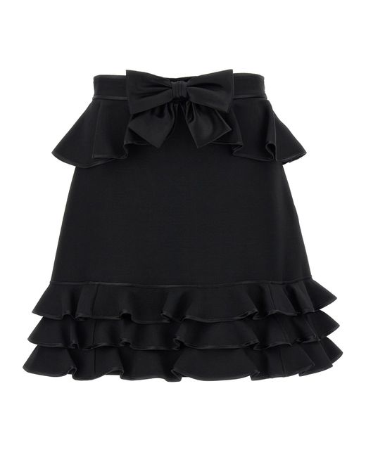 Valentino Garavani Black Krepp-Couture-Rock